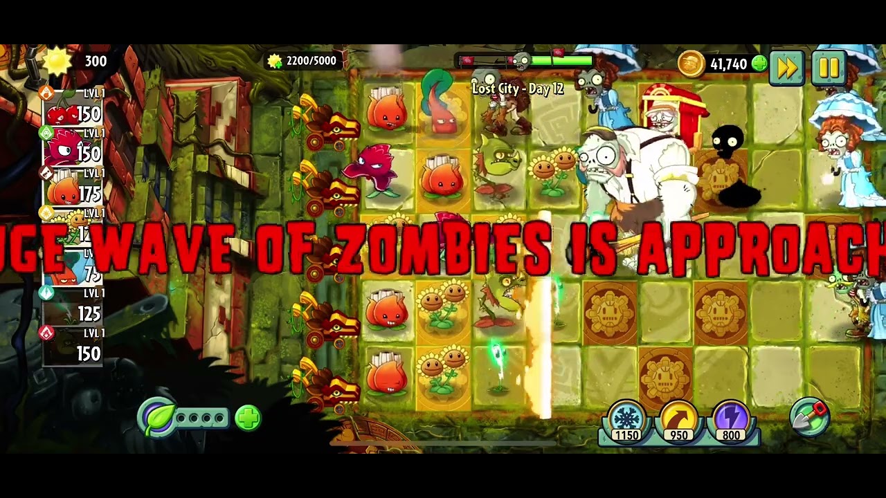 Plants vs Zombies 2 - Lost City - Day 12 (2024) - YouTube