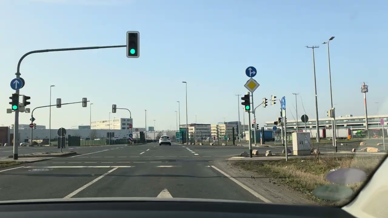 Einfahrt Terminal 3 Fraport