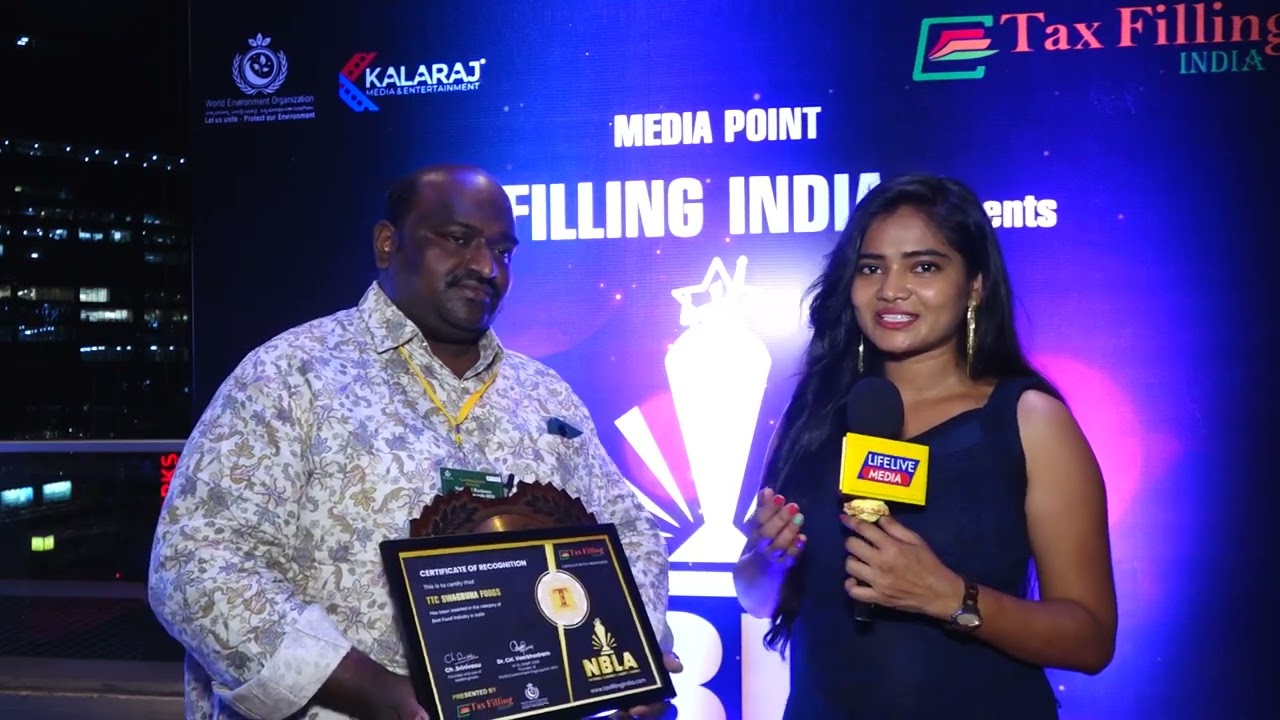 BEST BUSINESS AWARD 2024 TTC SWAGRUHA FOODS