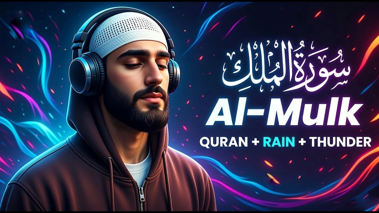 Surah Al Mulk + RAIN & Thunder - This Will Protect & Heal you in Silence - Surah Mulk