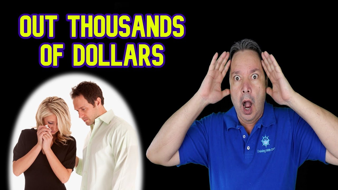 COUPLE LOSES THOUSANDS AFTER BOOKING FLIGHTS WITH CRUISE LINE