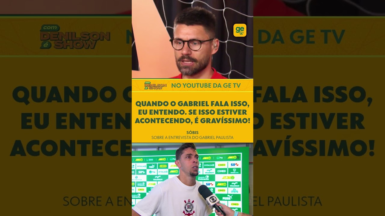 RAFAEL SÓBIS JÁ VIVEU CRISES E SABE O QUE TÁ ACONTECENDO NO CORINTHIANS! | DENILSON SHOW #shorts