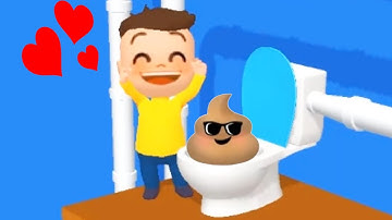 Toilet Games 3D - Gameplay Walkthrough Part 2 All Level Solution 51-100 (ios,Android)