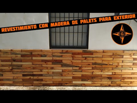 REVESTIMIENTO CON MADERA DE PALETS PARA EXTERIORES