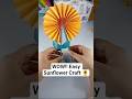 Easy Paper Sunflower 🌻 | Bahut Hi Simple Craft #shorts#virals#trenging#ytshorts#diy#craft