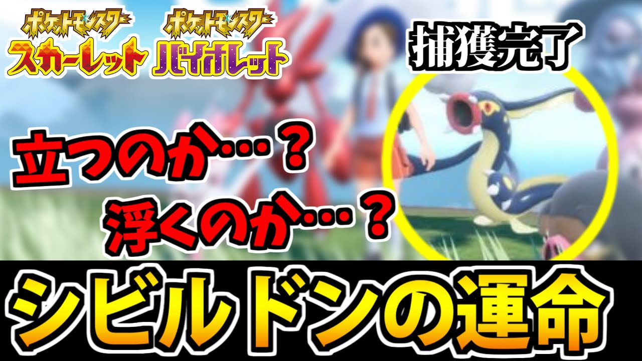 ポケモンsv シビルドン捕獲完了 結局立つの 浮くの Shorts Youtube