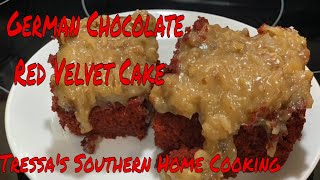 German chocolate red velvet cake (hny!)