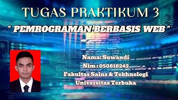 Tugas Praktikum 3 Pemrograman Berbasis WEB