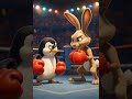 Penguin vs Rabbit Boxing Match 🥊🐧🐇 Funny Animation Short