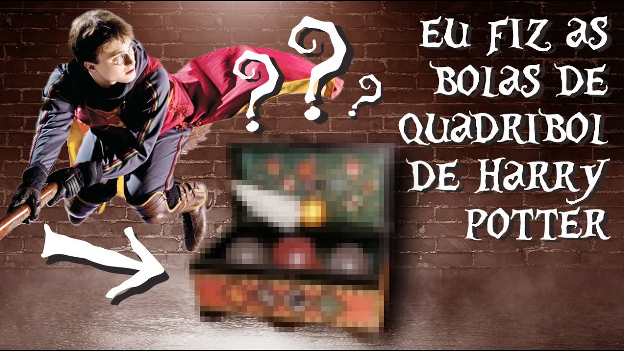 DIY BAÚ E BOLAS DE QUADRIBOL (pomo de ouro, goles e balaços)