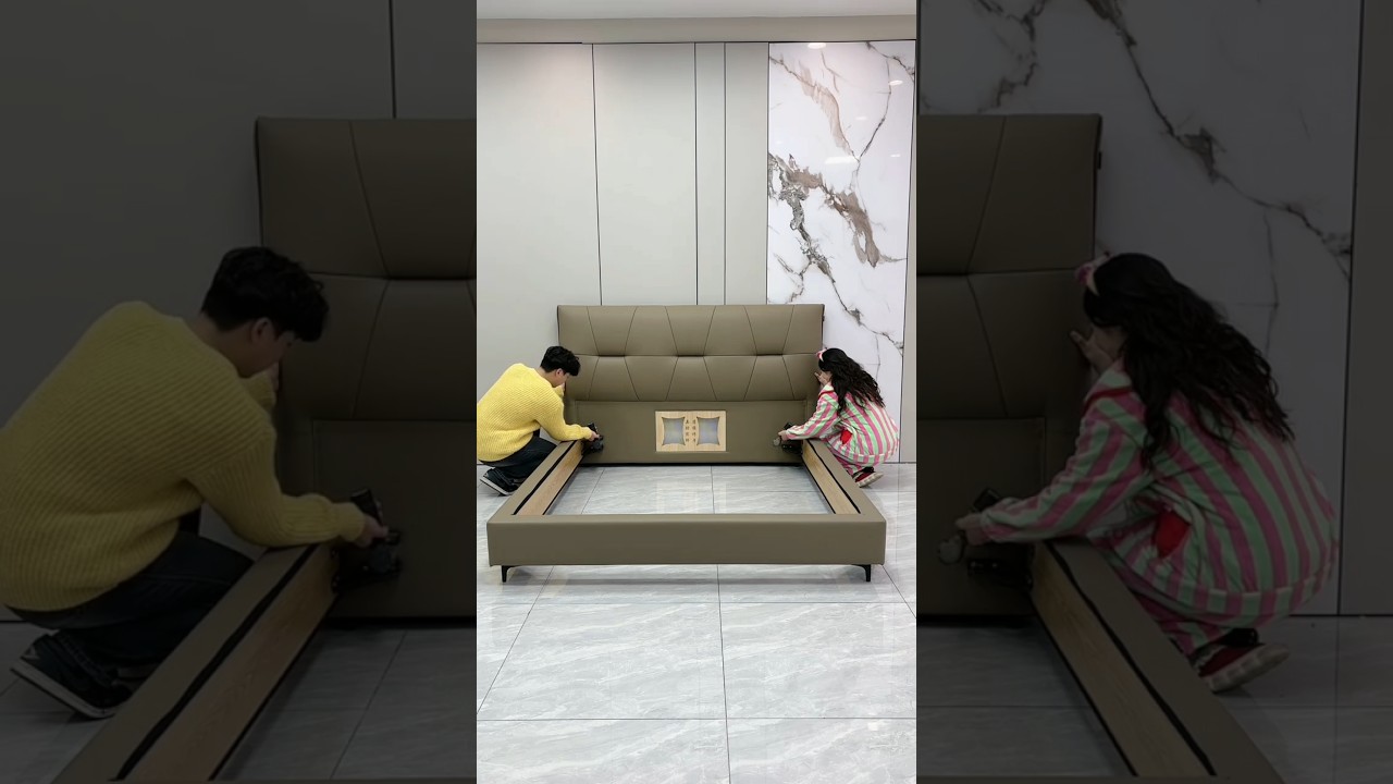 Modern Minimalist Bedroom Bed 🛏️✨ 