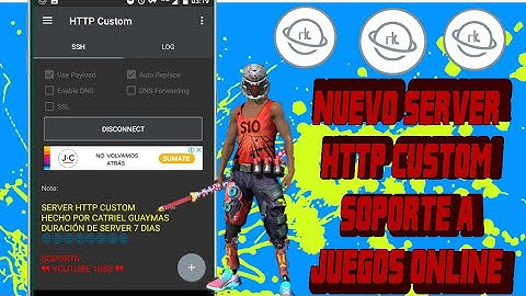 NUEVO SERVER HTTP CUSTOM SOPORTE A JUEGOS ONLINE 🕹️ FREE FIRE 🕹️ PIN BAJO