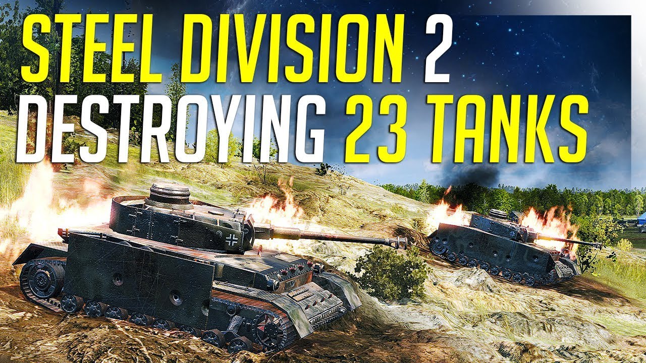 Destroying 23 Tanks in Steel Division 2! 3v3 Mulitiplayer Gameplay