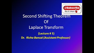 Second Shifting Theorem of Laplace Transform