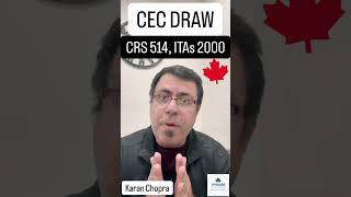 🇨🇦 #IRCC Express Entry Canadian Experience Class (CEC) Draw | ITAs 2000, CRS 514 🙌