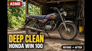 Vintage Honda Win 100 Full Restoration Build & Cinematic Village Ride ASMR