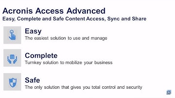 Sync, Share and Access: Easy, Complete and Safe