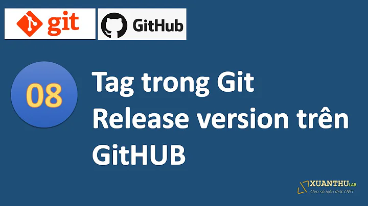 Git 08: Tag trong Git, đánh dấu phiên bản và đẩy lên GitHub