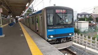 東武60000系61611F 急行柏行き 馬込沢通過シーン