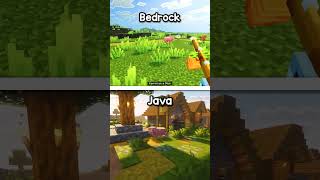Minecraft Java (Actions & Stuff) vs Bedrock (Fresh & Smooth) ⛏️ #minecraft