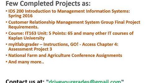 MS Access Database (DB) : Course | Assignment Homework Help