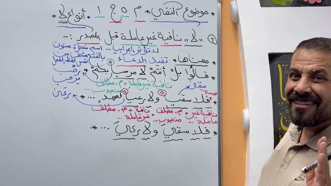 النفي:- المحاضرة الحادية عشرة