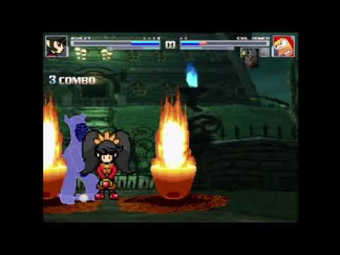 mugen-Ashley (Me) Vs Four characters (Halloween Special)