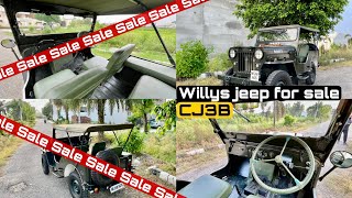 Willys jeep for sale | Cj3b Variant | Top Model | Classic Design | Original Willys 19 series vehicle