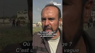 Des Palestiniens fuient les combats dans le nord de Gaza.mp4