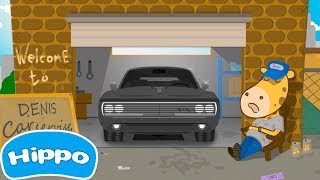 Hippo 🌼 Kinderwagen-Garage 🌼 Karikatur Spiel für Kinder screenshot 2