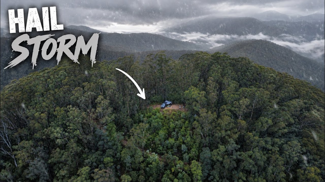 CAMPING in a HAIL STORM on top of a REMOTE WILDERNESS PEAK!! - YouTube