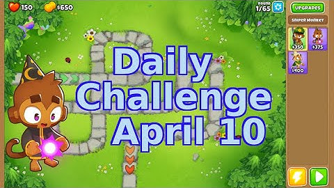Bloons TD 6 Daily Challenge | Monkey Teams In BTD5 Monkey Meadow Medium Standard | April 10 2022