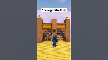 Minecraft Easy Storage Shelf 🤡