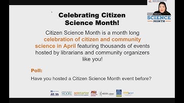 Planning for Citizen Science Month webinar