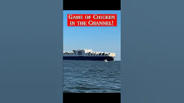 Game Of Chicken In The Channel Cruiseship Boatlife Chesapeakebay Boating 