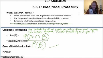 AP-statistieken | 5.3.1 | Voorwaardelijke waarschijnlijkheid, onafhankelijke gebeurtenissen en bo...