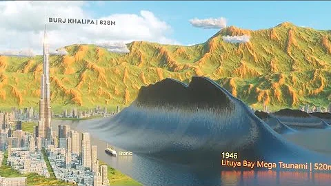 TSUNAMI Height Comparison (3D) Explain 😱