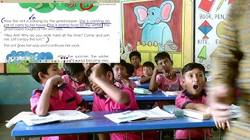 🐜🦗Class 3 English Unit 8 lesson 1 page 110 Activity B ✍️ Now -- Sun ✍️ 🦗The ant and the grasshopper