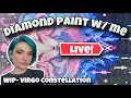 diamond paint &amp; chat w/ me!💎 | 🔴LIVE |