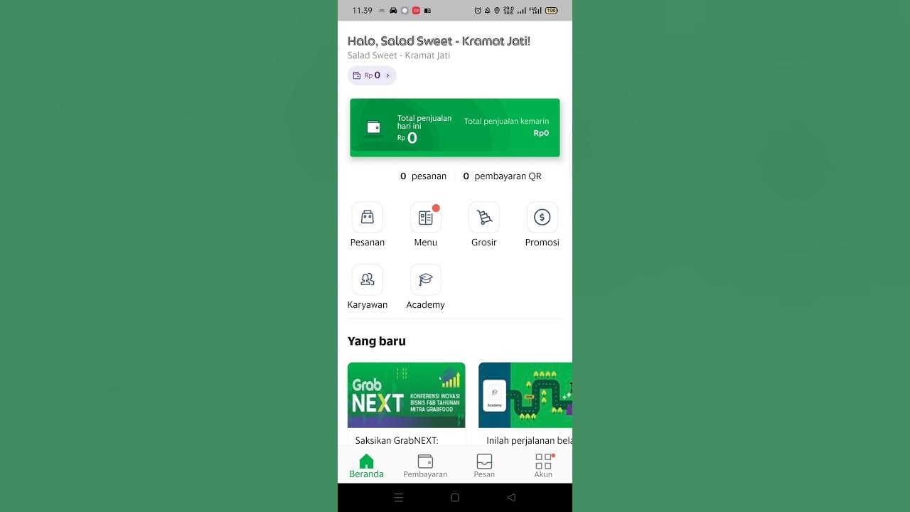 Cara menambahkan Kasir Pada aplikasi Grab Merchant Terbaru Grabfood 