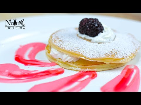 Easy Black Raspberry Pancakes Recipe by Nutric Food Show | How To Make Pancakes At Home