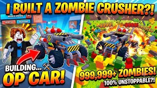 Building the BIGGEST Car in Roblox Zombie Build and Kill! 💀🔥 | Roblox 