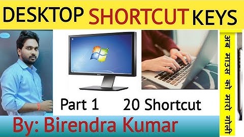 Desktop Shortcut keys||Part-1||Gokul Computer Science Institute|| #birendrasir || Shortcut Tips