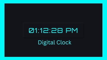 Create Digital Clock with Html-CSS-JavaScript | JavaScript Live Project