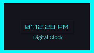 Create Digital Clock with Html-CSS-JavaScript | JavaScript Live Project