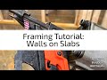 How to frame walls on a concrete slab