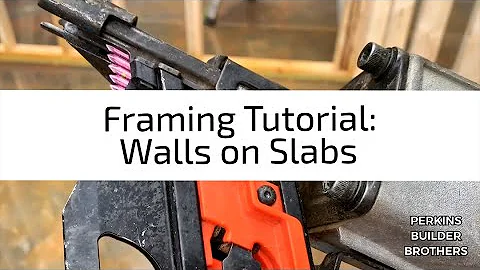 How to frame walls on a concrete slab