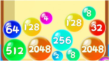 2048 Bubble Merge - Gameplay Walkthrough - reach 2048