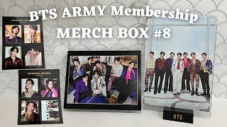 BTS MERCH BOX #8 | ARMY Membership Merch Pack | UNBOXING ASMR [4K]