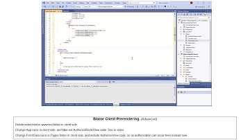 Blazor Client Prerender ADVANCED with Authentication (ADVANCED - Part 1)
